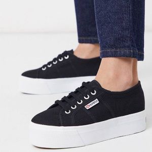 Black Platfrom superga
